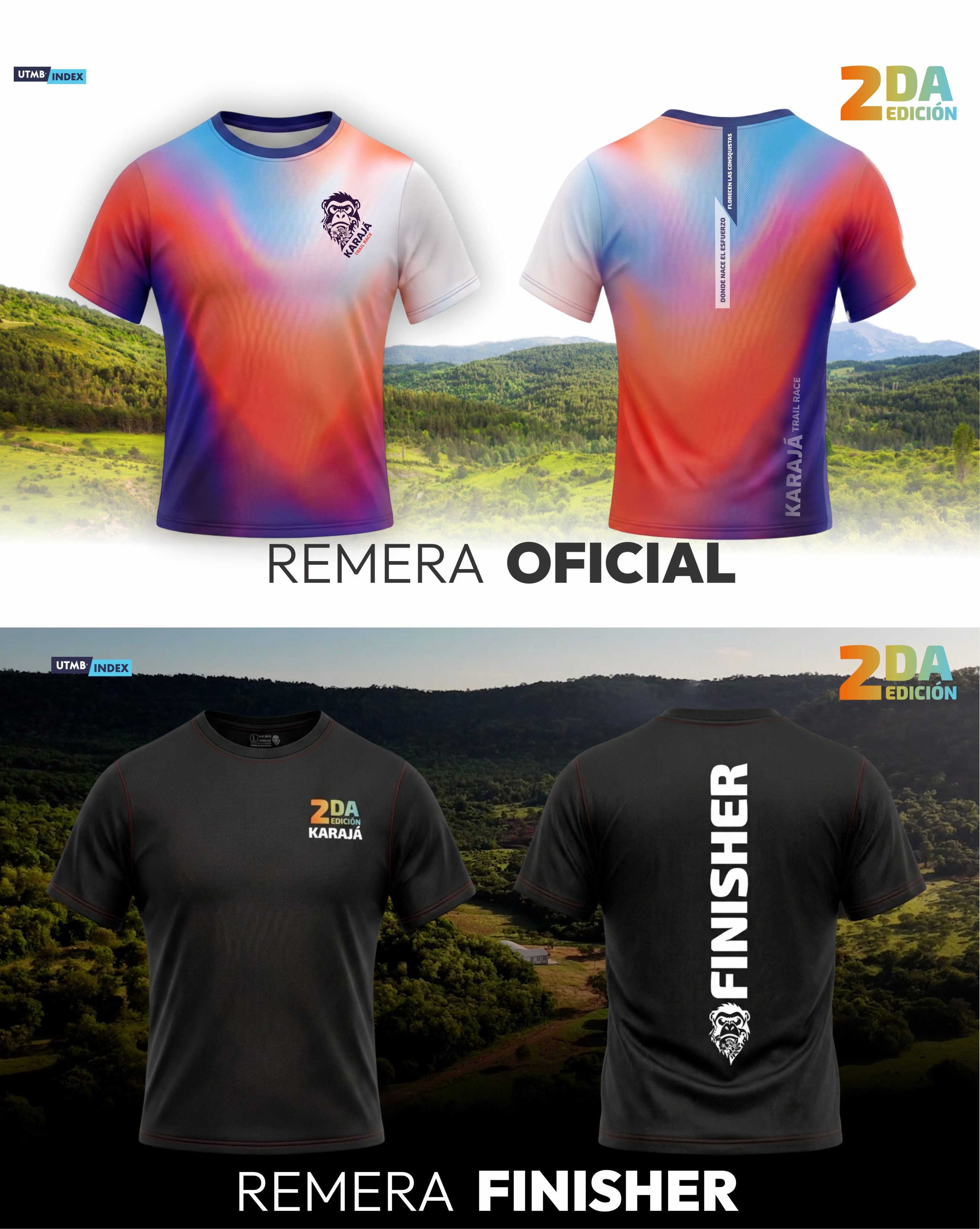 Remeras Oficiales y Finisher